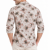 Brown Floral Printed Casual Shirt for Men - Thumbnail Image 2
