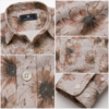 Brown Floral Printed Casual Shirt for Men - Thumbnail Image 6