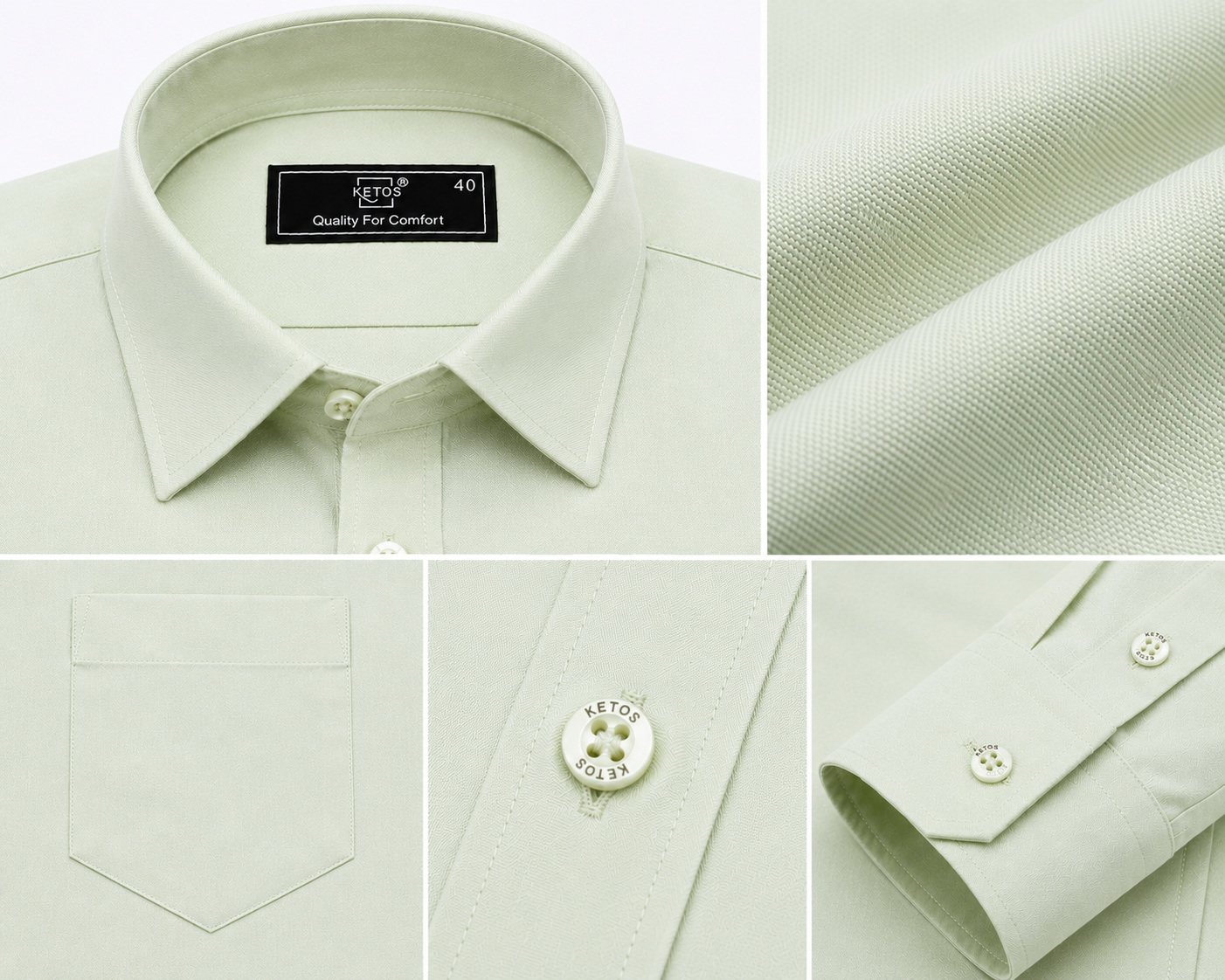 Pista Plain Formal Shirt for Men - Image 7