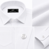 White Plain Formal Shirt for Men - Thumbnail Image 7