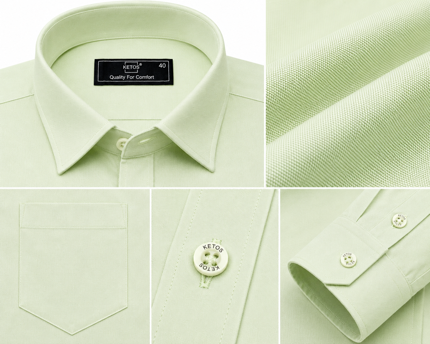 Pista Color Plain Formal Shirt for Men - Image 7