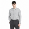 Plain Light Grey Formal Shirt for Men - Thumbnail Image 1