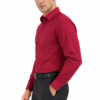 Red Plain Formal Shirt for Men - Thumbnail Image 2