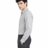 Plain Light Grey Formal Shirt for Men - Thumbnail Image 2