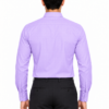 Purple Plain Formal Shirt for Men - Thumbnail Image 3