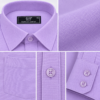 Purple Plain Formal Shirt for Men - Thumbnail Image 7