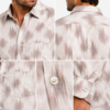 Abstract Light Brown Printed Casual Shirt for Men - Thumbnail Image 7