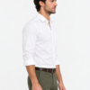 White Plain Formal Shirt for Men - Thumbnail Image 2