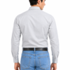 Grey Plain Formal Shirt for Men - Thumbnail Image 4
