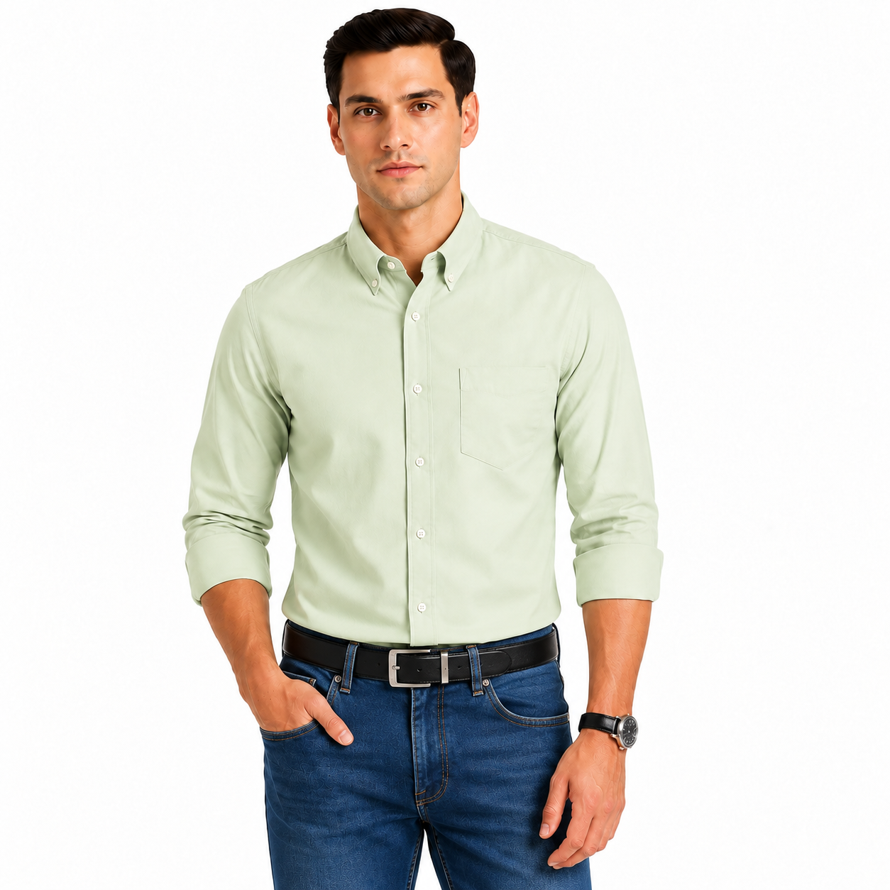 Pista Plain Formal Shirt for Men - Image 1