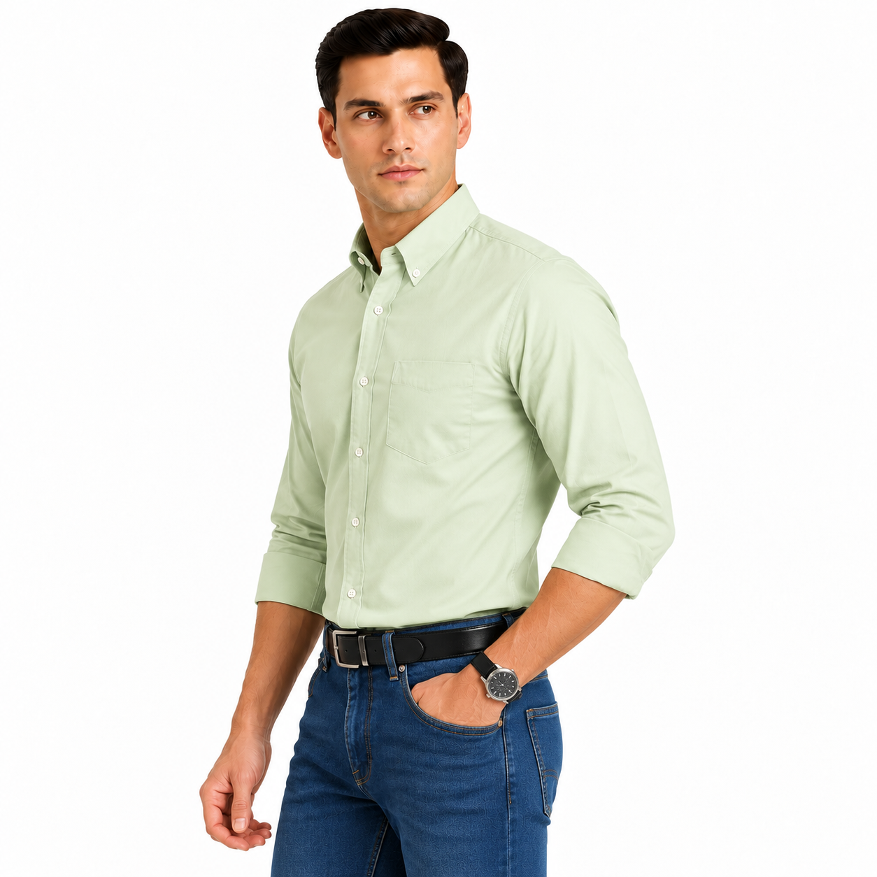 Pista Plain Formal Shirt for Men - Image 2