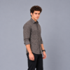 Geometric Black Printed Casual Shirt for Men - Thumbnail Image 2