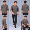 Geometric Black Printed Casual Shirt for Men - Thumbnail Image 6
