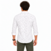 White Brushstroke Printed Casual Shirt for Men - Thumbnail Image 3