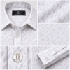 White Brushstroke Printed Casual Shirt for Men - Thumbnail Image 7