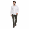Plain White Formal Shirt for Men - Thumbnail Image 5