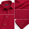 Red Plain Formal Shirt for Men - Thumbnail Image 7