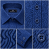 Blue Printed Casual Shirt for Men - Thumbnail Image 7