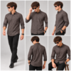 Brown Abstract Printed Casual Shirt for Men - Thumbnail Image 6