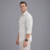 Grey Colour Printed Casual Shirt for Men - Thumbnail Image 2