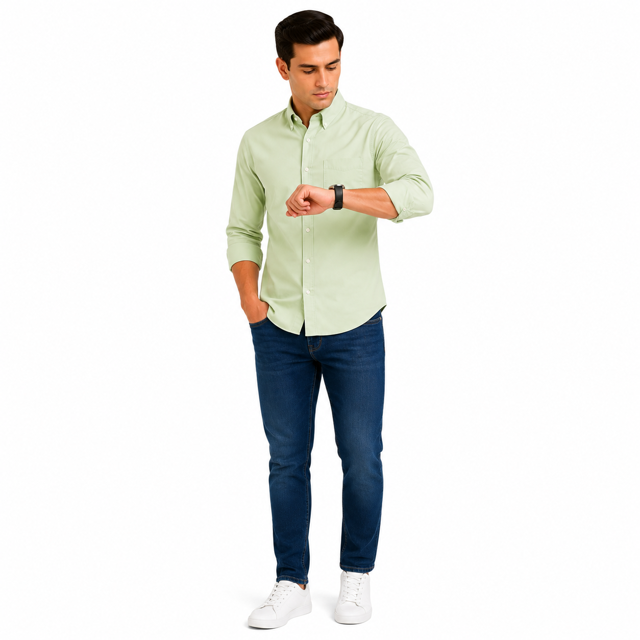 Pista Plain Formal Shirt for Men - Image 5