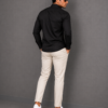 Black Plain Formal Shirt for Men - Thumbnail Image 3