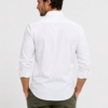 White Plain Formal Shirt for Men - Thumbnail Image 3