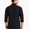Black Plain Formal Shirt for Men - Thumbnail Image 3