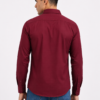 Maroon Plain Formal Shirt for Men - Thumbnail Image 3