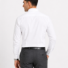 White Plain Formal Shirt for Men - Thumbnail Image 3