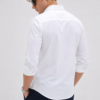 White Plain Formal Shirt for Men - Thumbnail Image 3