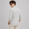 White Wavy Line Printed Casual Shirt for Men - Thumbnail Image 3