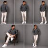 Black Printed Casual Shirt for Men - Thumbnail Image 7