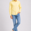 Yellow Plain Formal Shirt for Men - Thumbnail Image 5