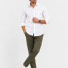 White Plain Formal Shirt for Men - Thumbnail Image 5