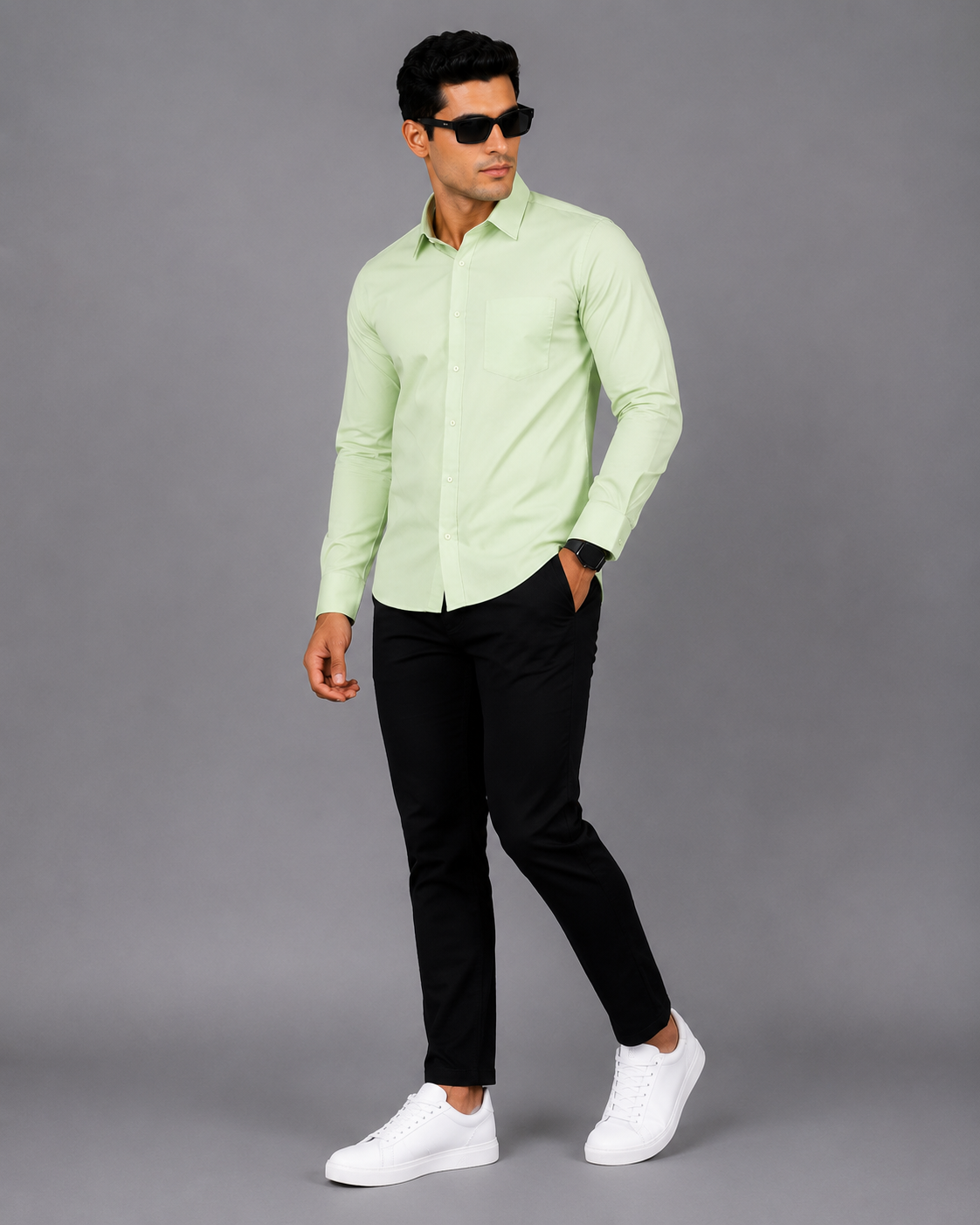 Pista Color Plain Formal Shirt for Men - Image 5