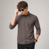 Brown Abstract Printed Casual Shirt for Men - Thumbnail Image 1