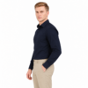 Dark Blue Plain Formal Shirt for Men - Thumbnail Image 2