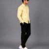 Yellow Plain Formal Shirt for Men - Thumbnail Image 5
