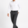 White Plain Formal Shirt for Men - Thumbnail Image 5