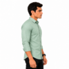 Green Self check Shirt for Men - Thumbnail Image 2