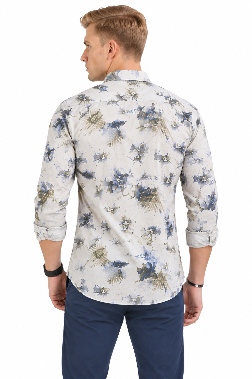 Abstract Printed Casual Shirt for Men - Image 3
