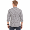 Grey Floral Printed Casual Shirt for Men - Thumbnail Image 3