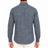 Blue Geometric Printed Casual Shirt for Men - Thumbnail Image 3