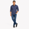 Blue Geometric Printed Casual Shirt for Men - Thumbnail Image 6