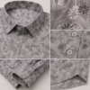 Grey Floral Printed Casual Shirt for Men - Thumbnail Image 7