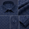 Blue Geometric Printed Casual Shirt for Men - Thumbnail Image 8