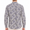 Grey Floral Printed Casual Shirt for Men - Thumbnail Image 3