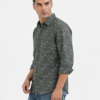 Green Leaf Printed Casual Shirt for Men - Thumbnail Image 2