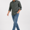 Green Leaf Printed Casual Shirt for Men - Thumbnail Image 5